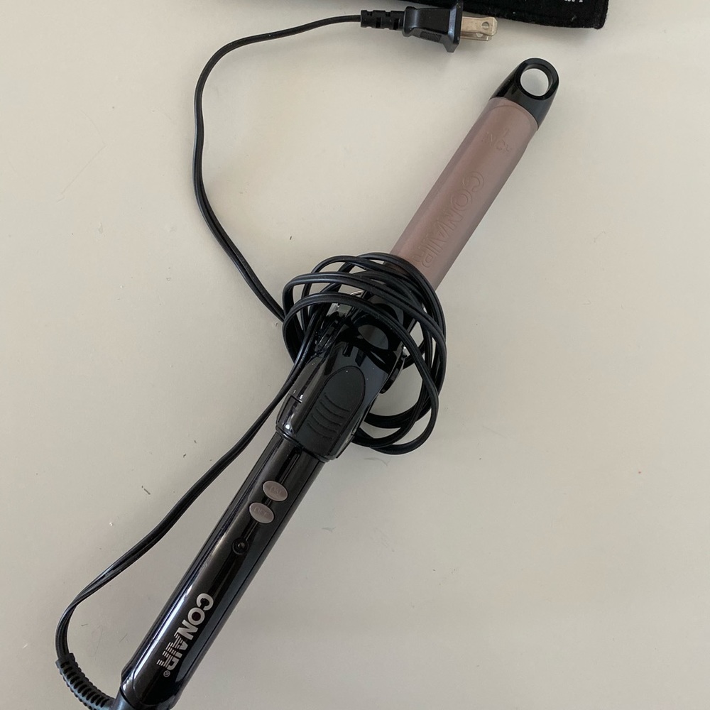 Like new-Conair Double Ceramic 1 inch Curling Iron